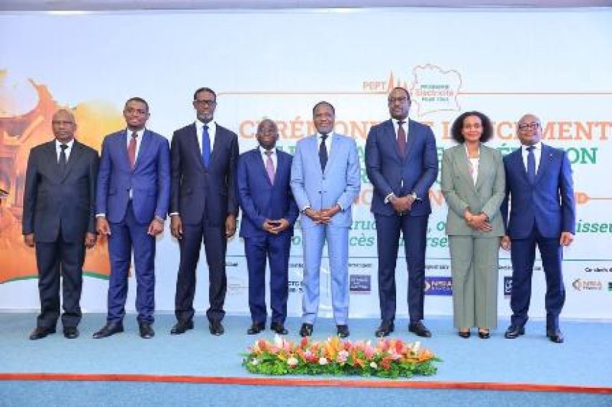 Mamadou Sangafowa-Coulibaly lance la phase 2 du Programme Électricité Pour Tous