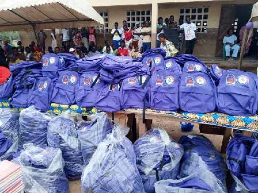 Danané : Plus de 500 enfants reçoivent des kits scolaires d’une valeur de 6,5 millions F CFA grâce à l’ONG La Bonne Sémence