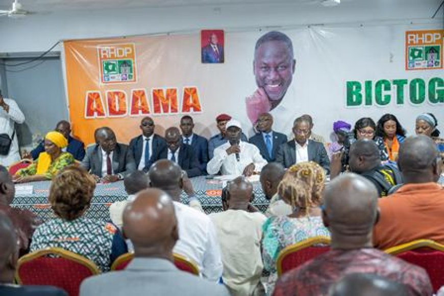Yopougon : Adama Bictogo prépare une offensive électorale pour  la présidentielle 2025