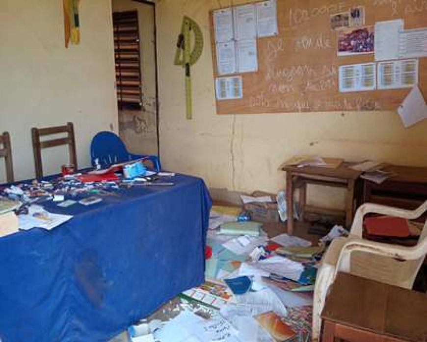SINEMATIALI : Cambriolage dans une école primaire, voici le message laissé par les voleurs