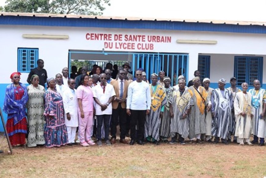 Man : Le maire inaugure le centre de santé du quartier Lycée Club