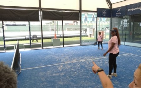Les journalistes connaissent  désormais les dimensions de l’aire de jeu du Padel