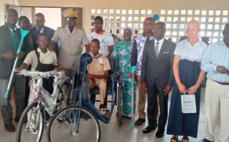 Séguéla : La DRENA solidaire des élèves en situation de handicap