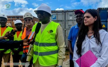 Infrastructure sportif à Dabou : Le ministre ADJÉ SILAS METCH sur le chantier de l’agora
