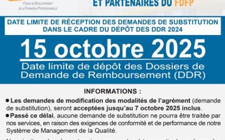 FDFP : Dernière ligne droite pour le dépôt des DDR 2024