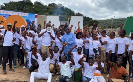 Man / Présidentielle 2025 : Les jeunes d’Agir Ensemble pour Man à moto pour la paix