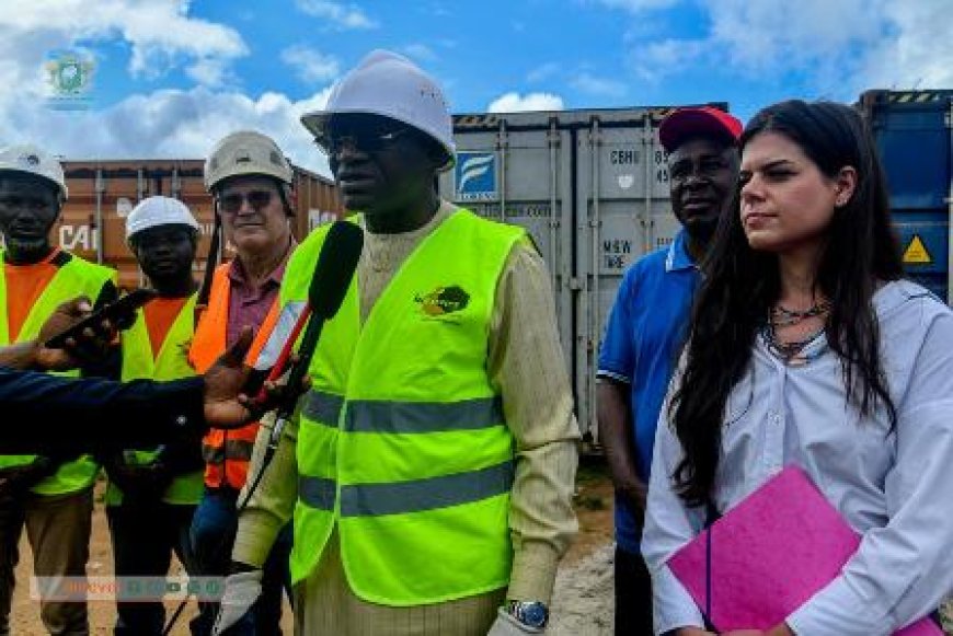 Infrastructure sportif à Dabou : Le ministre ADJÉ SILAS METCH sur le chantier de l’agora