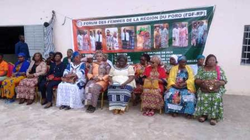 Korhogo / Prévention de la paix en période électorale : Le Forum des femmes du Poro donne de la voix
