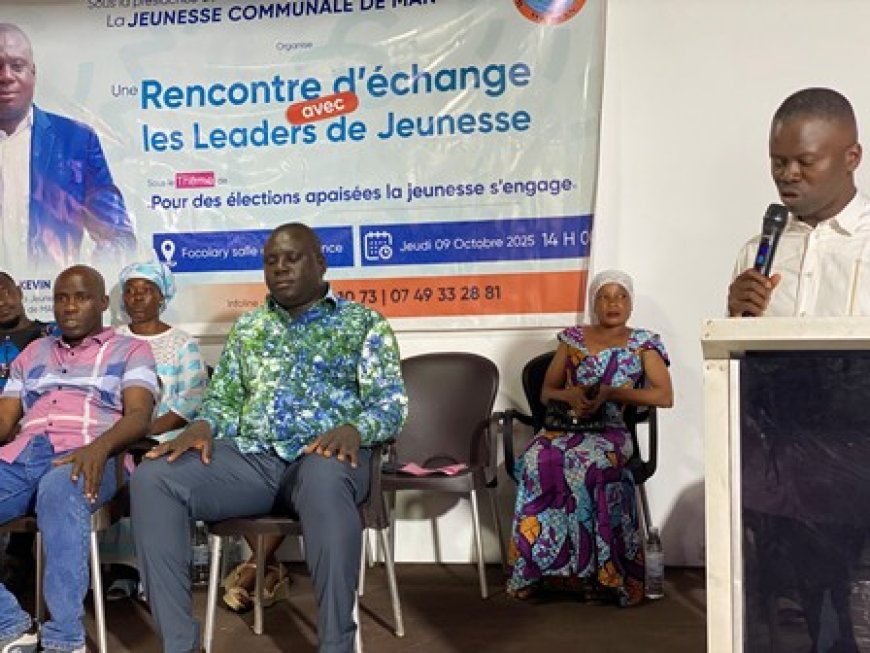 Man / Présidentielle 2025 : La jeunesse communale rallume la flamme de la paix