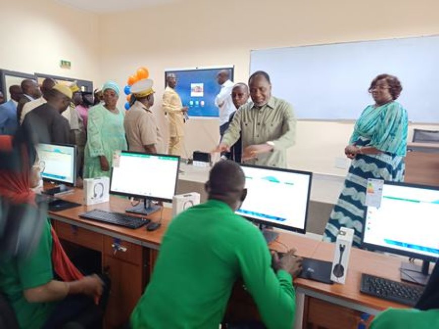 Enseignement supérieur : Le ministre Sangafowa dote l’Université Péléforo Gon Coulibaly d’une salle multimédia ultramoderne