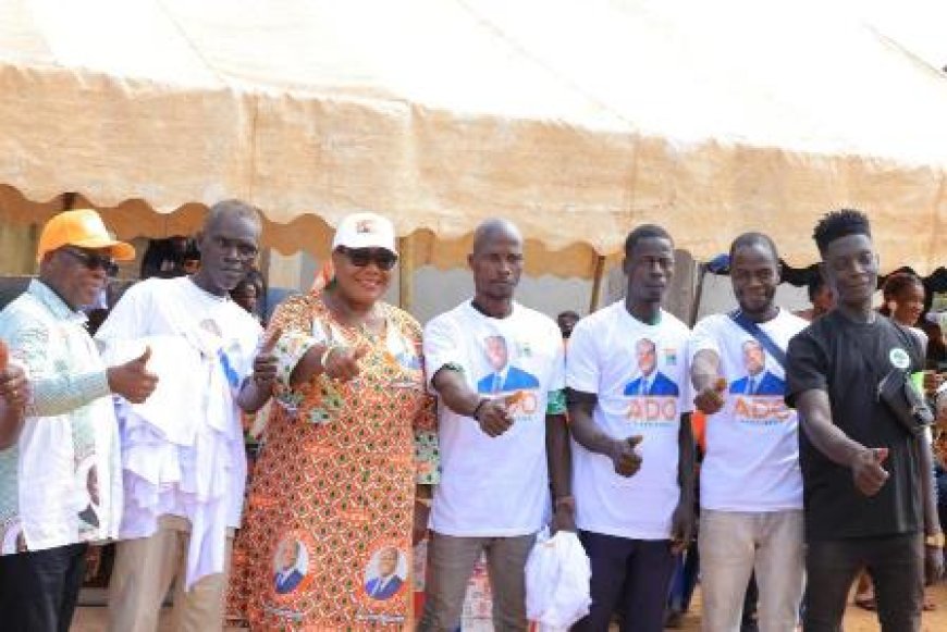 Présidentielle : Vague de ralliements à Guiglo pour le RHDP, Anne Ouloto promet la victoire