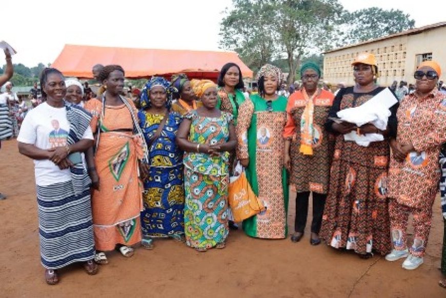 Présidentielle 2025 / Tonkpi Nord : Mahi Clarisse mobilise les femmes pour la victoire d’Alassane Ouattara