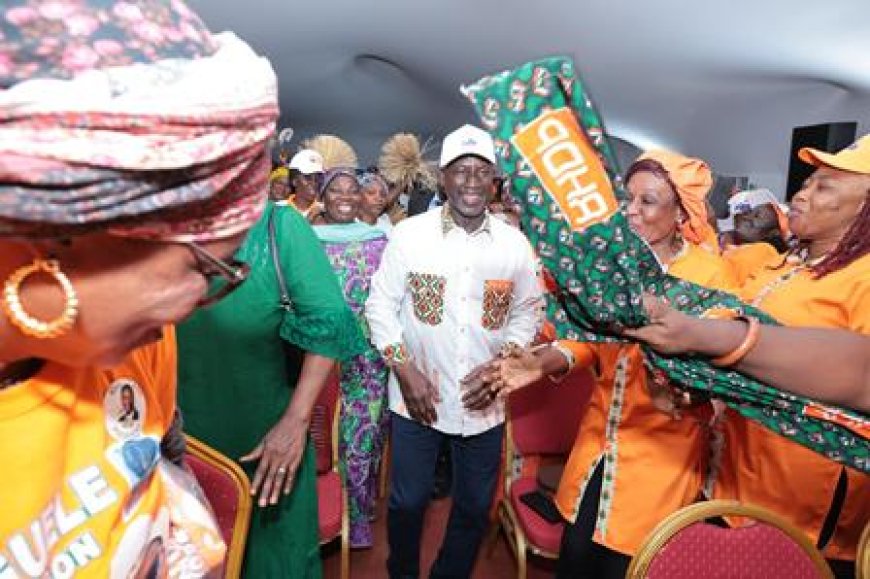 Campagne Présidentielle 2025 : Adama Bictogo mobilise les femmes et les jeunes du RHDP pour la Victoire de Alassane Ouattara
