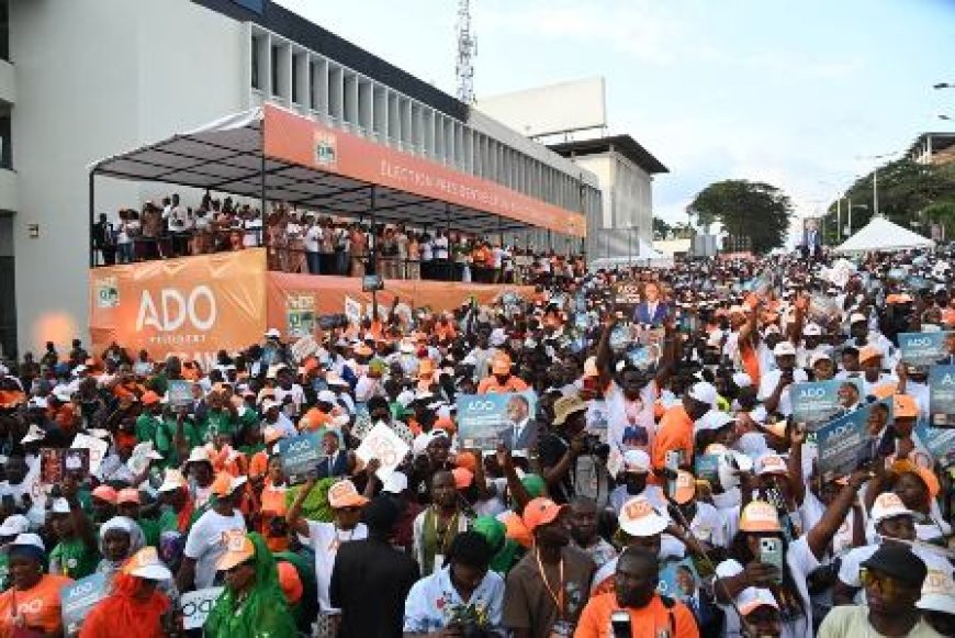 Présidentielle 2025 : Alassane Ouattara clôture sa campagne par un appel à la paix et à la mobilisation
