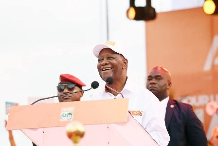 Présidentielle 2025 : Alassane Ouattara clôture sa campagne par un appel à la paix et à la mobilisation