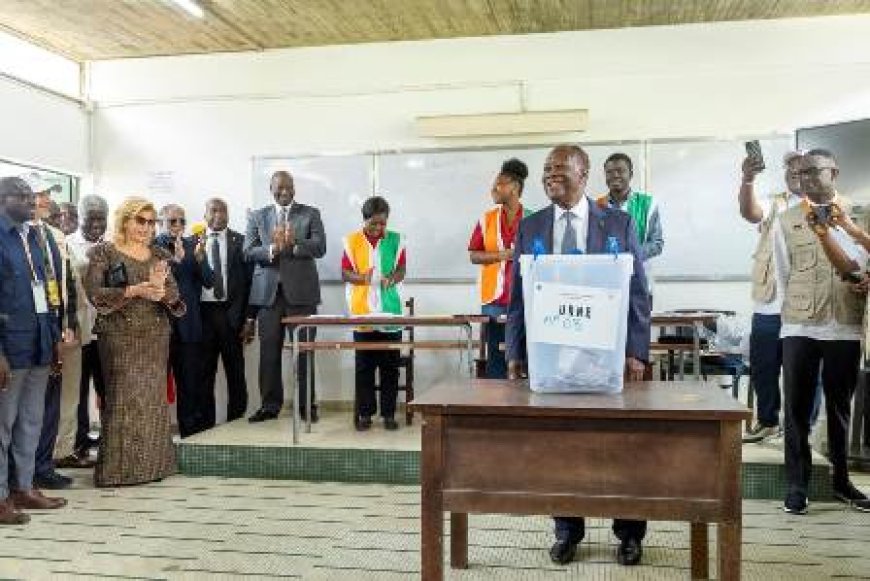 Présidentielle 2025 : Le couple présidentiel a voté à Abidjan