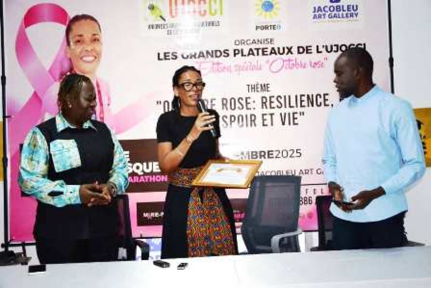 UJOCCI : Marie-Pierre Koudou Bousquet dévoile le secret de la lutte contre le cancer de sein aux Grands Plateaux de l'Ujocci
