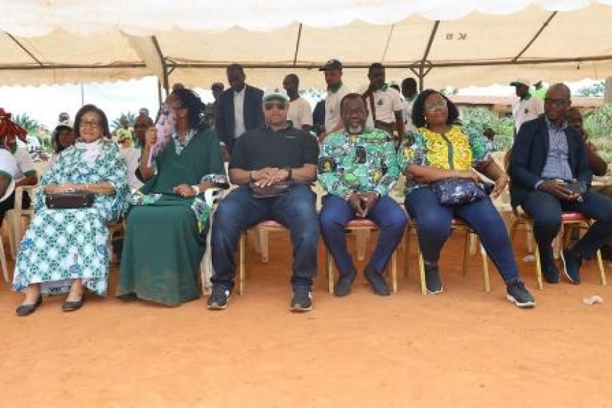 Grand-Ouragahio aux couleurs vertes avec Mme Cyrielle Koné Obré, candidate du PDCI-RDA aux législatives de décembre 2025