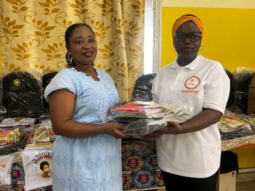 Solidarité éducative : La Fondation Nogbou Dorette  fait un don de kits scolaire  aux enfants du Village SOS d’Abobo