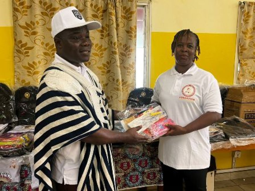 Solidarité éducative : La Fondation Nogbou Dorette  fait un don de kits scolaire  aux enfants du Village SOS d’Abobo