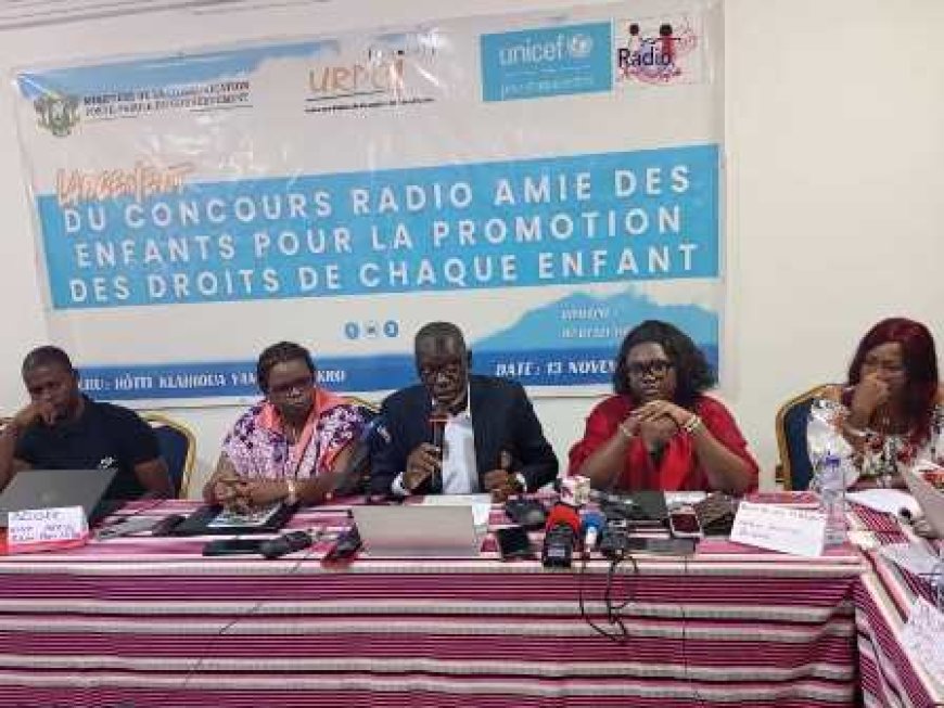 Concours ‘’Radio Amie des Enfants’’ : Yamoussoukro / l’URPCI  et  le  bureau  UNICEF Côte d’Ivoire  lancent  l’édition 2025  en vue de  la promotion des droits de chaque enfant