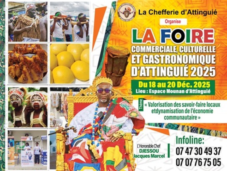 Décembre en fête : Attinguié accueille sa foire commerciale, culturelle et gastronomique