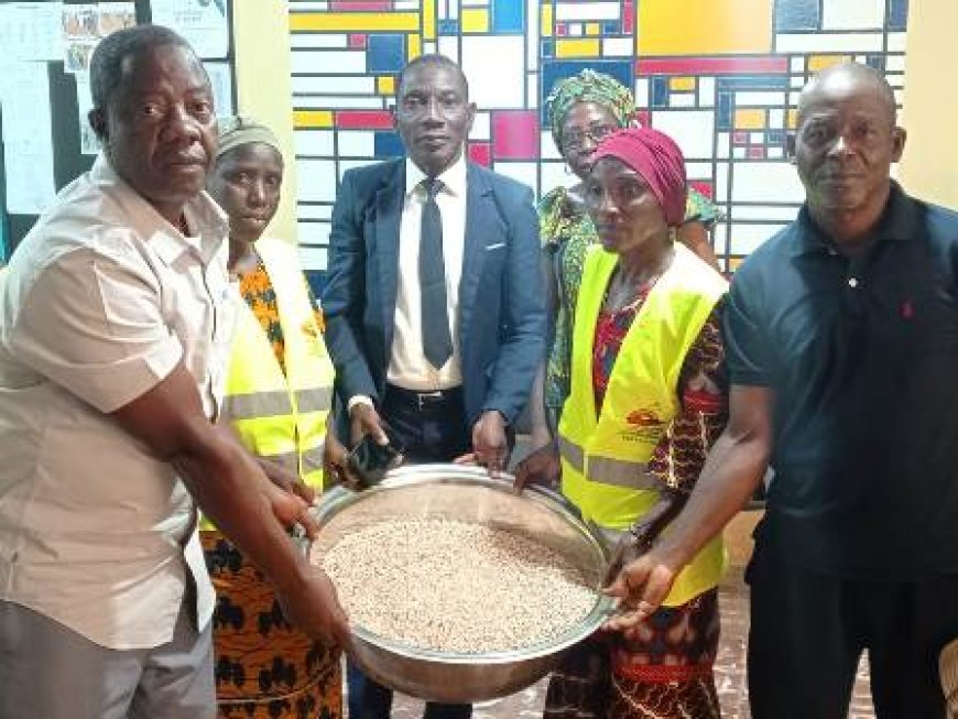 Séguéla : La coopérative Arc-en-ciel offre des céréales à la cantine du lycée Dominique Ouattara