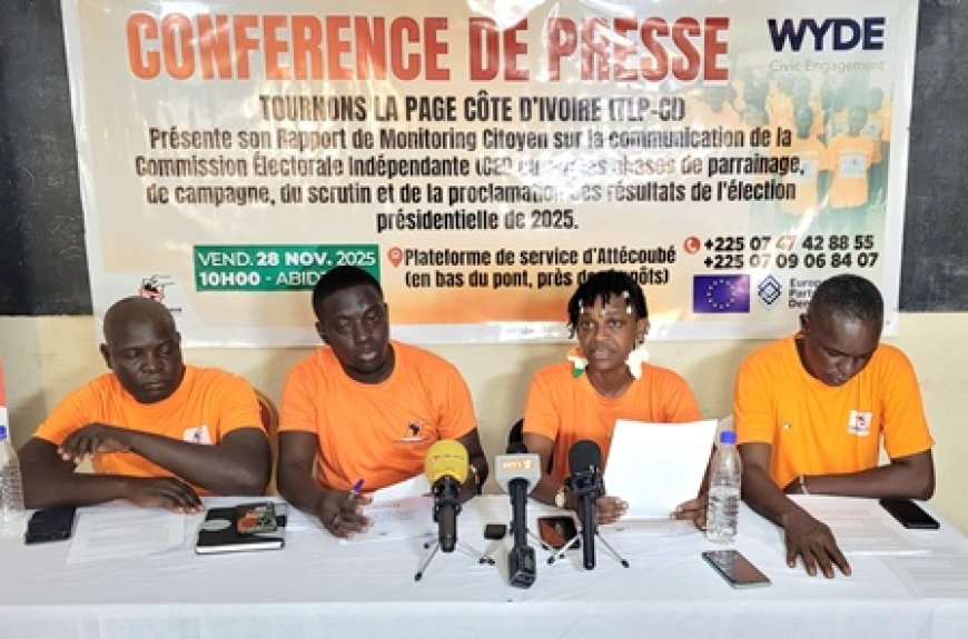 Présidentielle 2025 : Ce que révèle le monitoring citoyen de TLP-CI sur la communication de la CEI