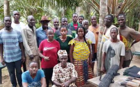 Région de la Nawa / sous-préfecture de Liliyo : La SAPH forme des producteurs d'hévéa de Koméayo à la pratique de la saignée