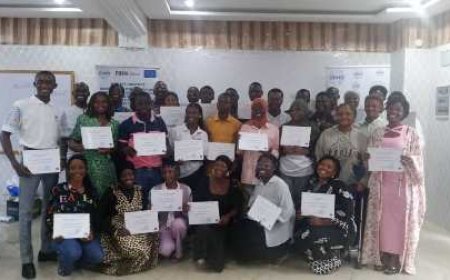 Bouaké : Des étudiants et personnel administratif de quatre universités publiques formés sur les dispositifs des droits de l’homme en matière électorale à Bouaké