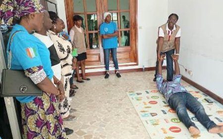 Initiation aux gestes de secours : L’ONG ActionSure forme 20 conducteurs routiers et membres de la CSCRAO à Abidjan