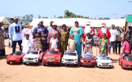 Biankouma / Célébration de Noël : À Sokourala, le couple Vagondo redonne le sourire à 2 065 enfants