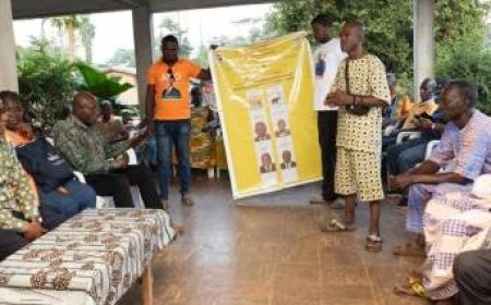 Législatives dans l’Indénié Djuablin : Le Ministre N’Guessan KOFFI invite ses parents d’Affalikro à voter pour le candidat du RHDP