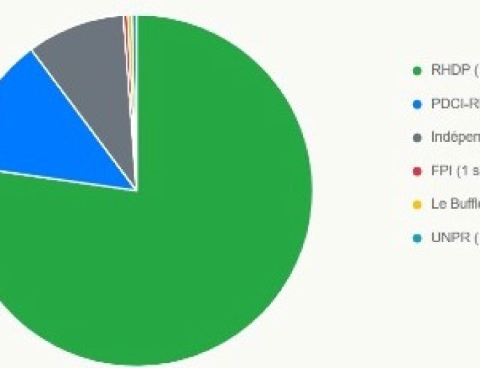 Législatives 2025 : Le RHDP écrase le scrutin et s’offre une super majorité historique