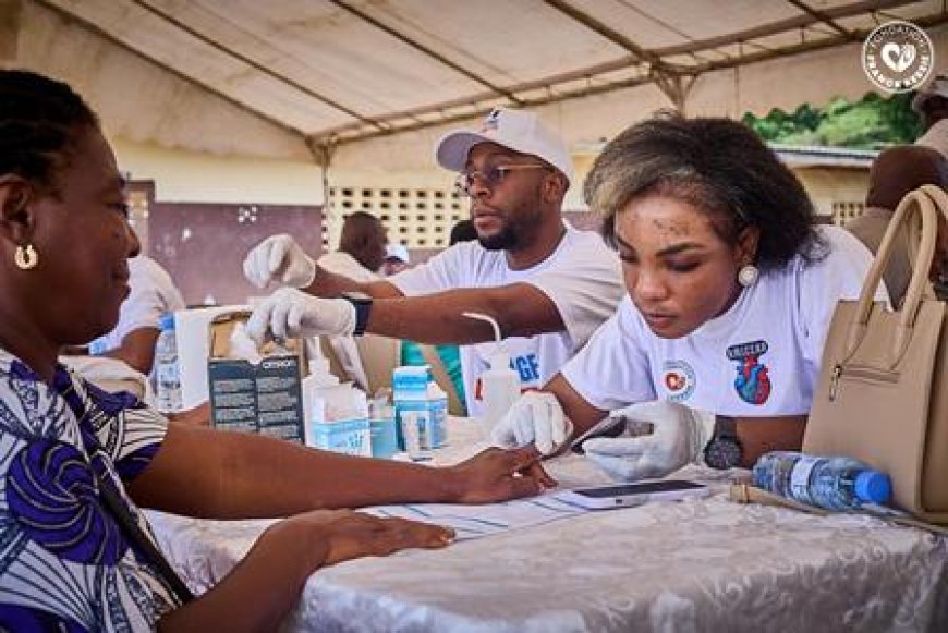 Grand-Lahou : Plus de 500 personnes dépistées gratuitement contre le diabète et l’hypertension grâce à la Fondation Franck Kessié