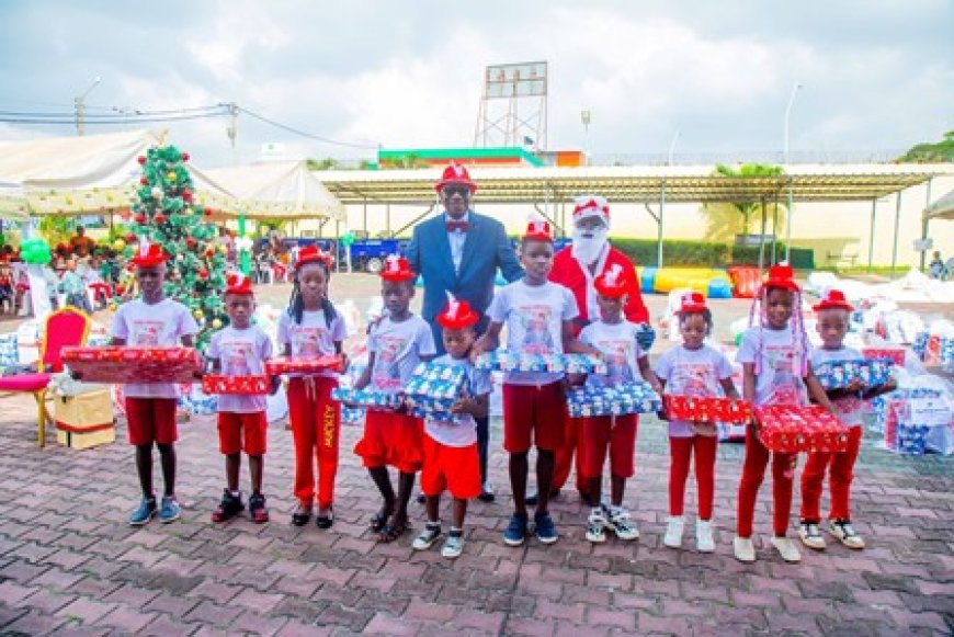 Arbre de Noël dans la commune : Le Père Noël Amichia offre plus de 4 000 cadeaux aux tout-petits