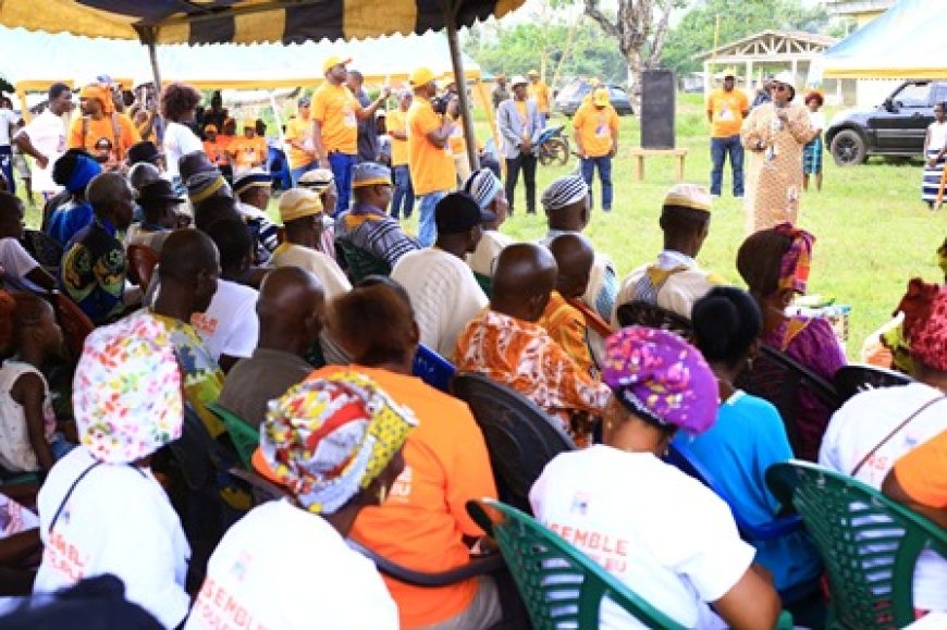 Législatives 2025 à Toulepleu : Anne Ouloto-Lamizana en phase avec les parents de Kah Zion