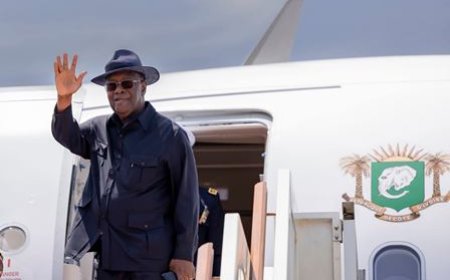 Alassane Ouattara en déplacement à l’étranger