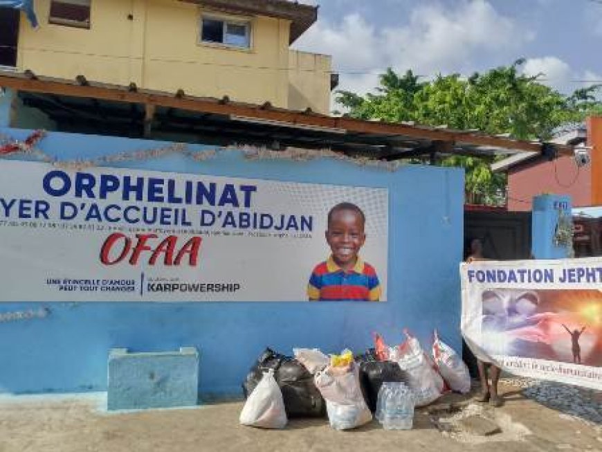 L’ONG les Warrior’s de la charité aux côtés de la Fondation Jephte à l’orphelinat OFAA de Yopougon