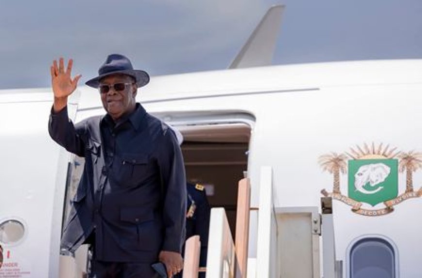 Alassane Ouattara en déplacement à l’étranger