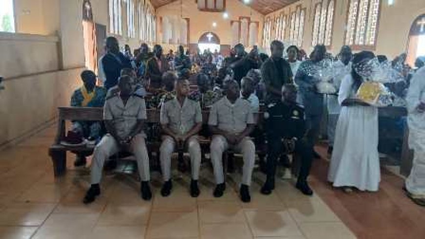 Kpapékou : Le chef du village rend grâce à Dieu à la paroisse Saint-Jean Évangéliste