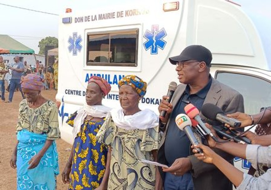 La mairie de Korhogo dote Dokaha et Delafosse d’ambulances