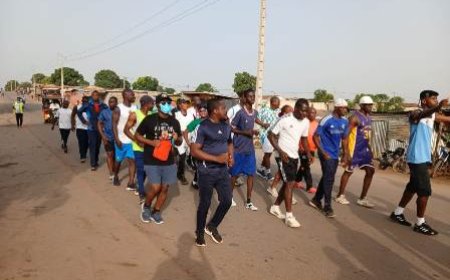 Séguéla : Une marche sportive pour sensibiliser contre l’incivisme routier