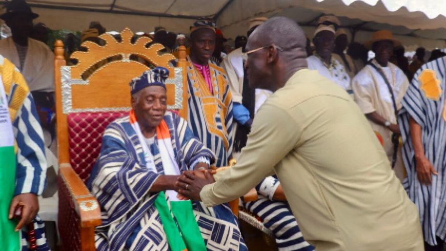 Tonkpi : Vagondo Diomandé reconduit, remercie Ouattara et se place sous les bénédictions des chefs traditionnels