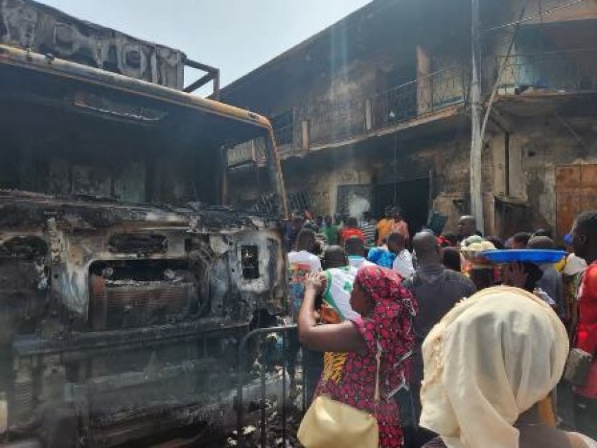 Gagnoa : Plusieurs magasins et un camion dévastés par un incendie au Marché Central