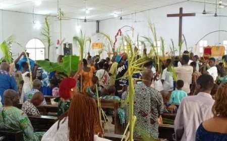 Braffouéby célèbre les Rameaux avec son fils Oyou Narcisse consacré Révérend Pasteur