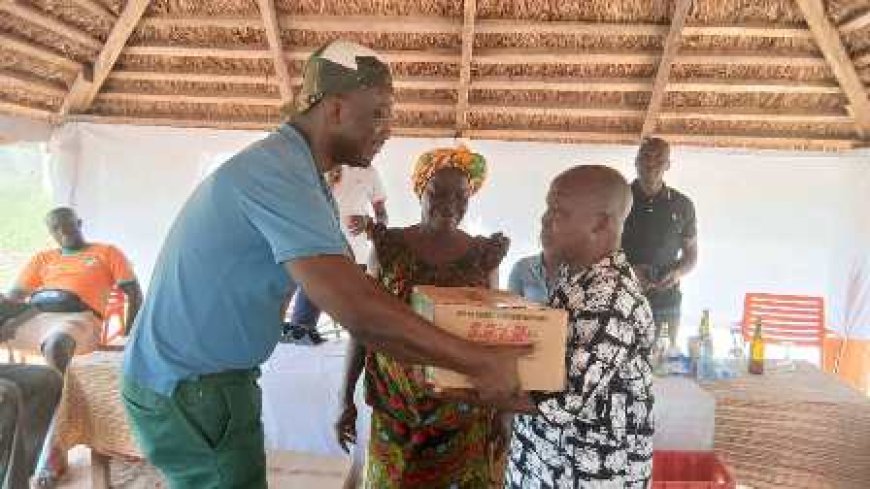 Yoro Alain Michel offre pour 3 millions FCFA de vivres et non-vivres aux délégations du Grand Ouragahio