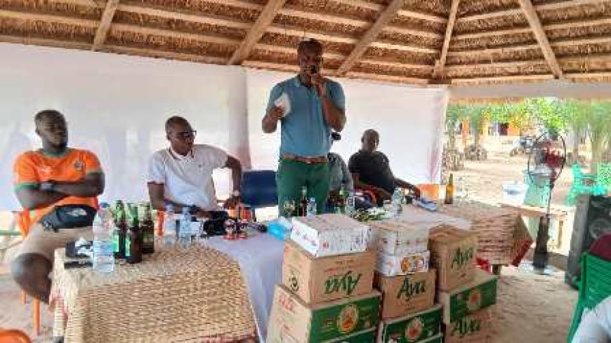 Yoro Alain Michel offre pour 3 millions FCFA de vivres et non-vivres aux délégations du Grand Ouragahio