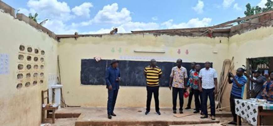 Intempéries à Sikensi : Plusieurs écoles décoiffées après une violente pluie