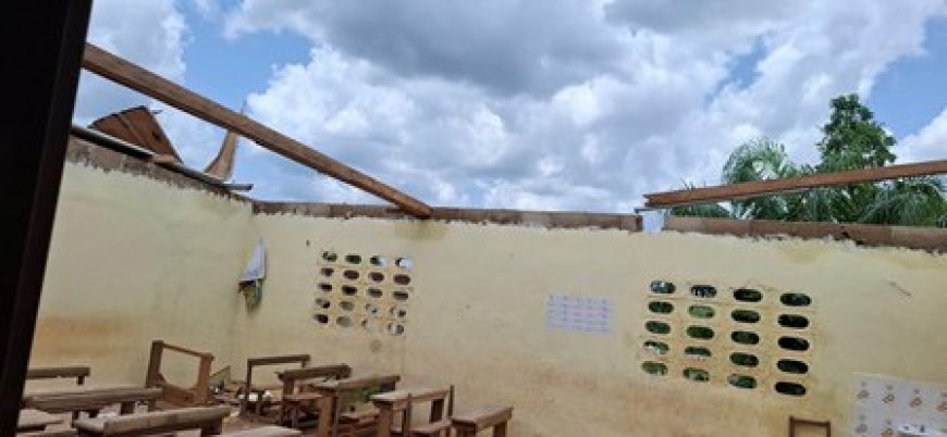 Intempéries à Sikensi : Plusieurs écoles décoiffées après une violente pluie